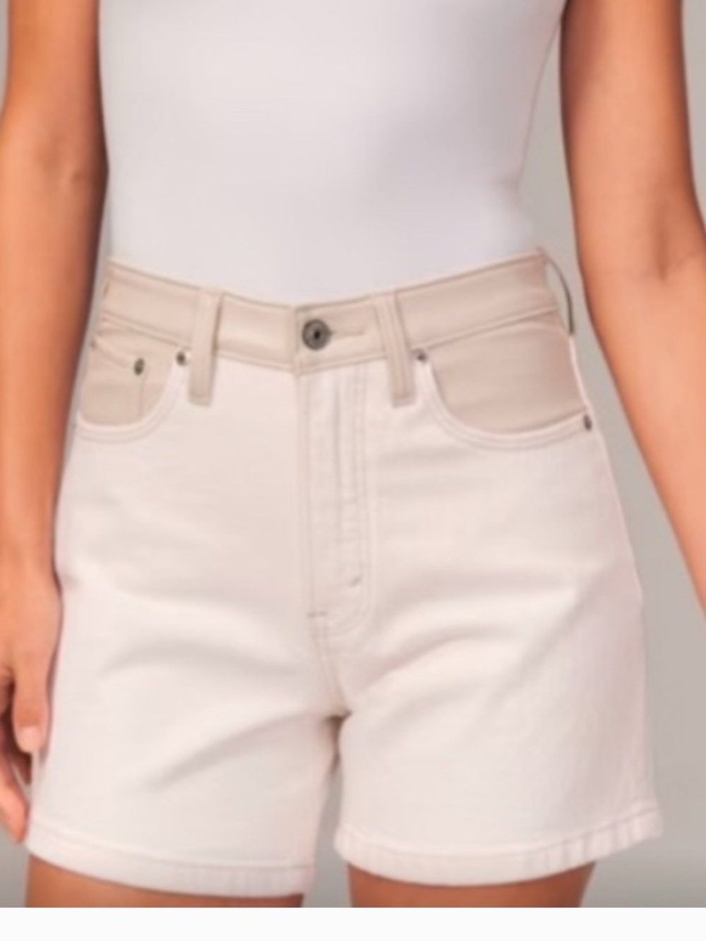 Abercrombie & Fitch Curve Love The Dad Shorts High Rise